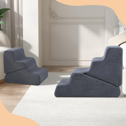 Dog Ramp for Bed, 16.5" H Dog Stairs for High Bed