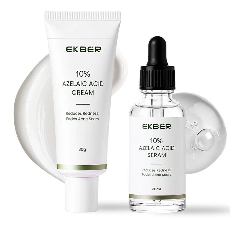 EKBER Medical Grade 10% Pure Azelaic Acid Serum Micronized Formula Non-Irritating Acne Pore Calming Serum Customizable